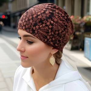 Preparing to ship fashionable ethnic turban <b>hats</b> with large floral designs <b>for</b> African and Muslim women - Product Image 2