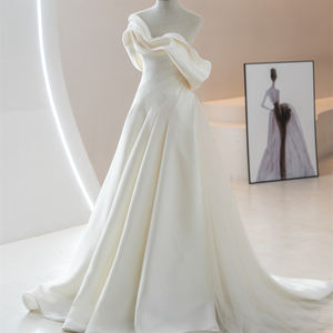 Jancember RL313 Robes de soirée classiques en satin pour femmes - Product Image 3