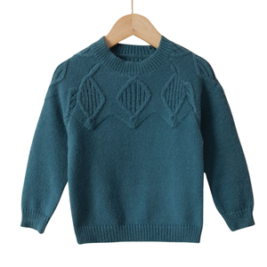 Pulls d'hiver écologiques anti-boulochage grande taille anti-rétrécissement col rond respirants en mélange polyester/coton pour garçons - Product Image 2