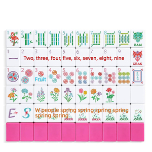 Set Mahjong Americano all'Ingrosso 166 Tessere in Melamina con Supporti, Valigetta e Libretto di Regole - Kit Completo Standard NMJL Personalizzabile - Product Image 5