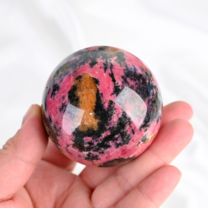 Hot Sale Natural Healing <b>Crystal</b> Sphere Rhodonite <b>Crystal</b> Sphere for Home Decoration - Product Image 4
