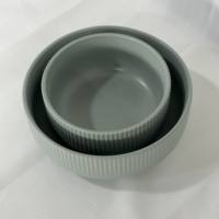 Ensemble de bols de camping en céramique et porcelaine légers, écologiques, résistants à la chaleur, de luxe classique, personnalisables en usine, vente chaude