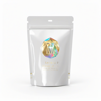 Sachet refermable autoportant en Mylar holographique OEM, anti-odeur, pour appâts de pêche, emballage 5x7, transparent comme du cristal