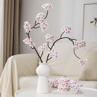 Branches de fleurs de cerisier artificielles en soie, arrangement de style zen, centre de table, décoration de la maison, mariage, Saint-Valentin, remise de diplôme