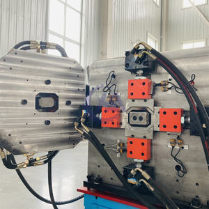 Machine de formage et de pliage de rouleaux de descente de <span class=keywords><strong>gouttière</strong></span> automatique Machine de descente de <span class=keywords><strong>gouttière</strong></span> bleue - Product Image 5