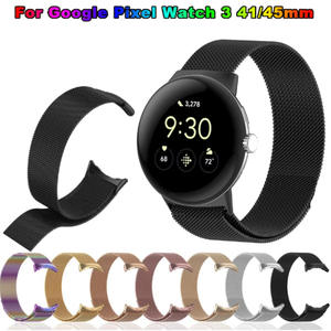 <span class=keywords><strong>Google</strong></span> Pixel Watch 3สายนาฬิกาสแตนเลสสุดหรู-มิลานห่วงโลหะตะขอแม่เหล็ก - Product Image 1