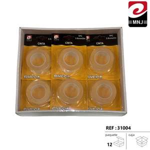 Ruban adhésif double face Mnj 3,0 cm x 2 m transparent pour travaux manuels et montage - Product Image 3