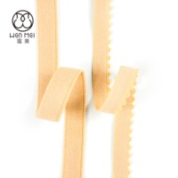 Bande élastique de haute qualité en sergé Spandex/Nylon de 12 mm et 20 mm avec bords à picots pour sous-vêtements et soutien-gorge