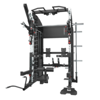 Máquina Smith Multifuncional, Entrenador Funcional, Power Rack con Accesorios Duraderos