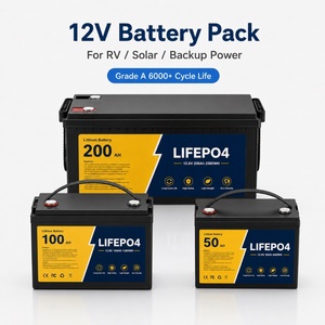 Batterie LiFePO4 12,8 V 50 Ah avec BMS pour système de stockage d'énergie solaire, camping-car, alimentation de secours hors réseau - Product Image 1