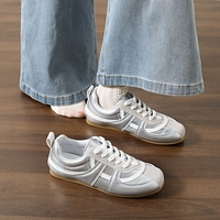 Baskets plates rétro pour femmes, à lacets, semelle souple, chaussures de sport tendance pour la marche quotidienne