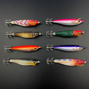 Señuelo de pesca artificial de madera Toto de calidad japonesa GAMA 2026 para camarones, calamar, pulpo, tipo <span class=keywords><strong>EGI</strong></span>, con anzuelo y jig, isca de pesca - Product Image 2