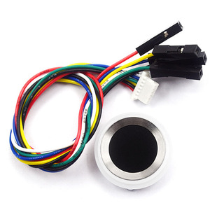 Módulo de Escáner de Huellas Dactilares, Sensor Capacitivo de 500 DPI, Circular de Acero Inoxidable con LED para Windows - Product Image 1