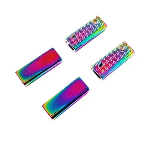 1 Inch Regenboog Kleur Strap End Cap Strap Sluiting Clips