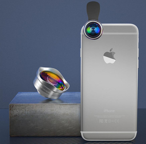 Thiết Kế Mới 2-Trong-1 Ảnh Tự Sướng Sống Vẻ Đẹp Điện Thoại Di Động Ống Kính Kính Quang Học 15X Macro Hai Mặt <span class=keywords><strong>7</strong></span> Lớp Tráng Cho 13/ - Product Image 2