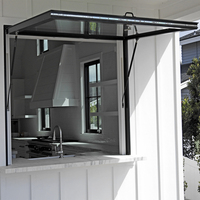 Deda — cadre de fenêtre en aluminium, couleur pouvant être personnalisée, pour la maison, levage manuel, auvent pour fenêtres