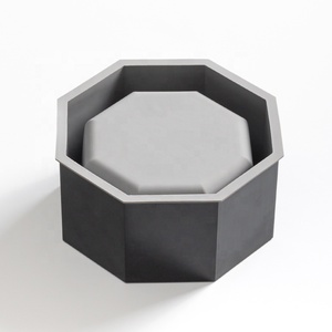 Molde geométrico antiadherente para maceta de plantas suculentas, molde de silicona para jarrón de cemento - Product Image 6