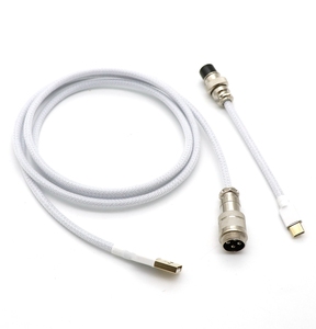 <span class=keywords><strong>C</strong></span>âble de clavier mécanique à <span class=keywords><strong>double</strong></span> gaine Angitu <span class=keywords><strong>USB</strong></span> vers <span class=keywords><strong>Type</strong></span> <span class=keywords><strong>C</strong></span> avec connecteur GX12 Aviator - Product Image 3