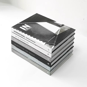 Sách mô hình kiến trúc nước ngoài có thể lật sách trang trí màu xám đen và trắng đơn giản trang trí sách trang trí mềm mại - Product Image 5