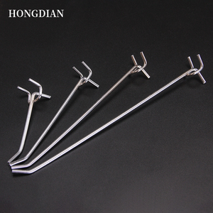 Hongdian <span class=keywords><strong>Chrome</strong></span> mạ kim loại siêu thị Kệ lỗ tấm móc phụ kiện/tấm xốp treo ốc vít/hiển thị - Product Image 3