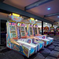 Console de jeu vidéo de bowling à monnayeur, simulateur de tir au laser avec éléments en plastique et en fer pour centre de jeux intérieur