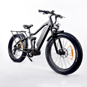 Bicicleta Eléctrica de Suspensión Completa 48v1000W con Neumáticos Gruesos <span class=keywords><strong>E</strong></span>-<span class=keywords><strong>MTB</strong></span>, Potente Bicicleta Eléctrica Bafang G510 con Portaequipajes Trasero - Product Image 5