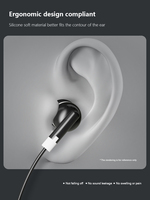 Earbuds Headphone Earphone Massal dengan Ear-Bud Silikon yang Nyaman untuk Siswa di Kelas Sekolah, Anak-Anak, dan Dewasa Individu