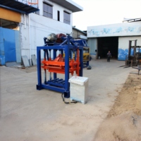 Machine à briques de ciment semi-automatique 4-40, équipement de fabrication de blocs creux en béton pour la construction (vente directe d'usine)