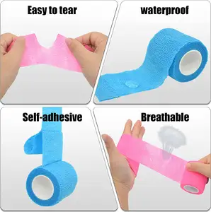 Sportband selbstklebende Bandagen elastische Vliesstoffe erste Hilfe medizinisches Wundband Sportschutzbandagen sportlich