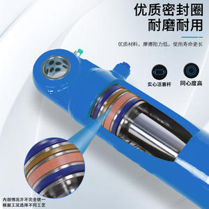 Vérin hydraulique puissant de 60 tonnes, système de levage électrique haute pression à grande capacité, avec bride avant et alimentation en huile par le haut, Xingyu Hydraulics - Product Image 4