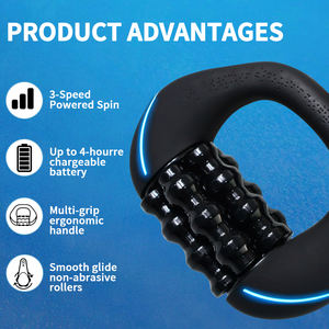 Mini RPM rouleau de Massage percutant roulant masseur percutant avec poignée ergonomique multi-poignées <span class=keywords><strong>pour</strong></span> stimuler la récupération musculaire - Product Image 6