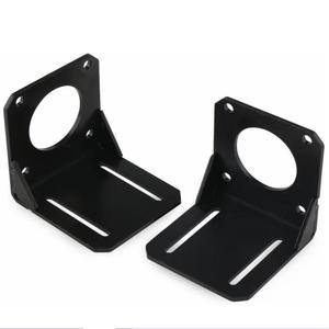 <b>Black</b> 42mm NEMA17 Motor Mounting <b>Bracket</b> Screws L-shape Fixed Seat Holder Steel Hybrid Coated - Product Image 3