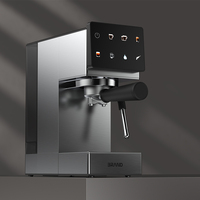 Machine à café expresso électrique automatique professionnelle, boîtier en acier inoxydable, contrôle facile