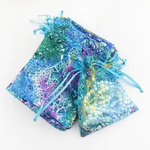 Wholesale Custom High Quality Colorful Organza Gift Bag Organza Pouch