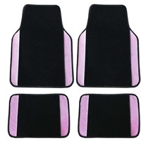 Ensemble de tapis de sol universels quatre pièces en PVC pour voiture, antidérapants, résistants à la saleté, style vintage nordique, best-seller transfrontalier