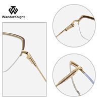 Nouvelles lunettes de soleil semi-cerclées œil de chat sans monture, lunettes de luxe en cristal pour femmes, lunettes bloquant la lumière bleue