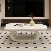 Table basse moderne noire élégante, taille standard, mobilier de salon de haute qualité, design unique