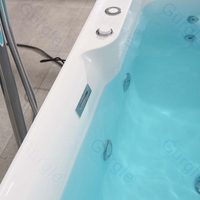 Accessoire en pierre de luxe Style Design technique asiatique Certificats CE CUPC Baignoire de massage autoportante Bains à remous