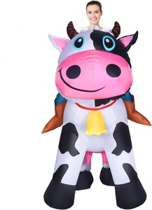 Famille <span class=keywords><strong>Cowboy</strong></span> 6ft Costume pour l'extérieur <span class=keywords><strong>gonflable</strong></span> PVC vache mascotte Costume tour vache Costume Costume adultes pour carnaval divertissement - Product Image 6