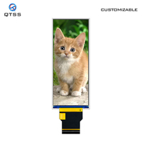 Modul Layar LCD TFT IPS Vertikal Persegi Panjang QTSS 3.99 Inci 400*960 ST7701S SPI RGB dengan Panel Sentuh CTP