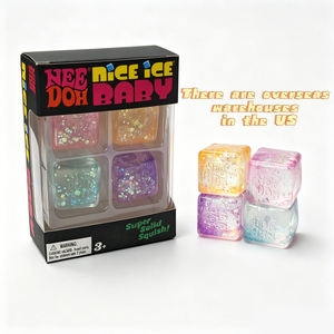 Nouveau NeeDoh Nice Ice Baby Super Solid Squish Cube sensoriel anti-stress à presser pour enfants et adultes - Product Image 1