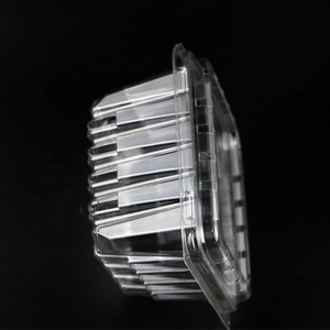 Caja de plástico desechable para fruta, contenedor, bandeja para fruta, embalaje de concha de ampolla transparente, rectangular plegable para mascotas - Product Image 3