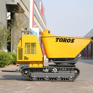 Remorque à benne hydraulique TOROS de petite taille avec fonction de levage et de rotation, adaptée aux chantiers de construction étroits. - Product Image 3