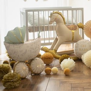 Trend Large Baby Stroller 5pcs Mix Color Foil <b>Balloon</b> Set Oh Baby <b>Balloons</b> First Birthday Baby Shower Bouquet Party <b>Decoration</b> - Product Image 4