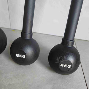 Rizhao Dongshang Fitness entrenamiento <span class=keywords><strong>goma</strong></span> <span class=keywords><strong>Maza</strong></span> campana acero cabeza redonda Macebell - Product Image 4