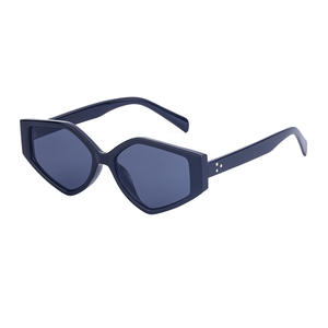 Lunettes de soleil polygonales ZS-98041, monture noire en PC, protection UV400, unisexe, mode, pour activités de plein air, pêche, sorties, fêtes - Product Image 5
