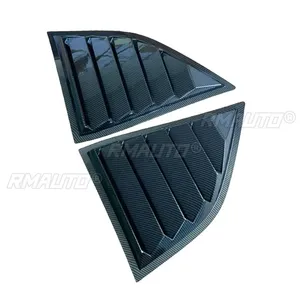 For Dodge Challenger 2008-2023 Car <b>Window</b> Shutter XE V4 Style Rear Side <b>Vent</b> Louver Cover Trim Auto Parts Carbon Fiber Paint - Product Image 3