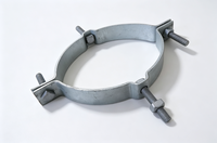 Pince de fixation en acier galvanisé à chaud pour antenne et câble, diamètre de poteau 80-150 mm, résistante à la corrosion