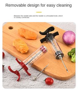 Jeringa Inyectora de Carne al por Mayor con 3 Agujas para Marinado, Kit para Saborizar Pavo de BBQ - Product Image 4