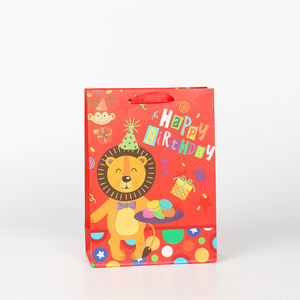 Prêt à expédier au détail FSC emballage cadeau fête dessin animé <span class=keywords><strong>sac</strong></span> joyeux anniversaire <span class=keywords><strong>sac</strong></span> en papier kraft - Product Image 4